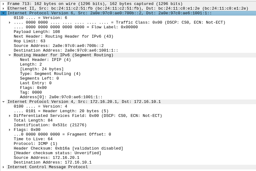 Wireshark packet